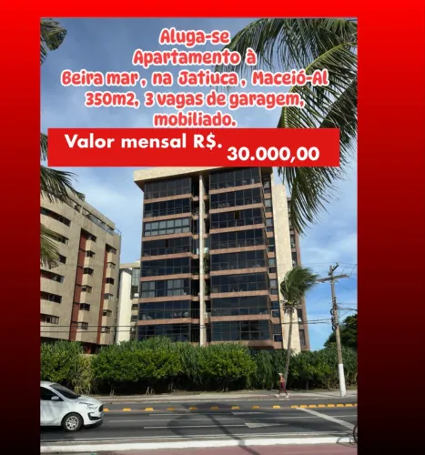 Aluga-se Apartamento à beira mar mobiliado