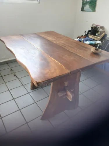 Lojinha Vintage - mesa de madeira rústica de fazenda