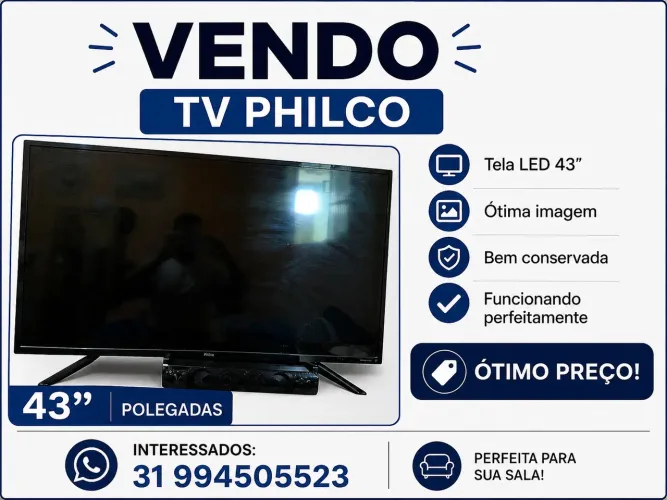 ? TV Philco 43 Polegadas à Venda!