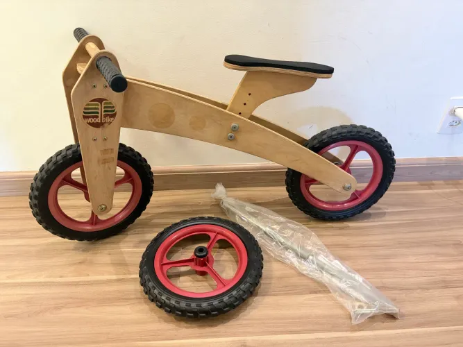 Bicicleta infantil madeira Wood bike