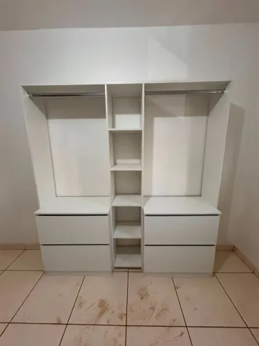 CLOSET CM 4 GAVETÕES CABIDEIRO MDF NOVO 