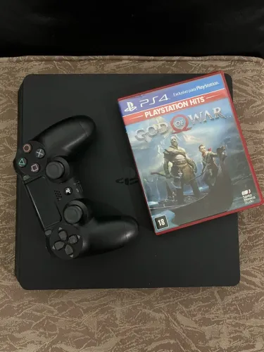 Ps4 slim 1tb + controle original + jogo