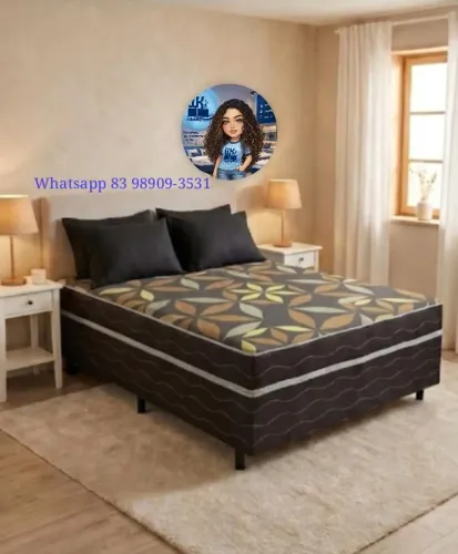 Super promoção cama box casal nova direto de fábrica com dois travesseiros de brinde.