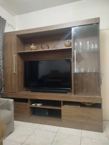 Painel de tv estante e cristaleira