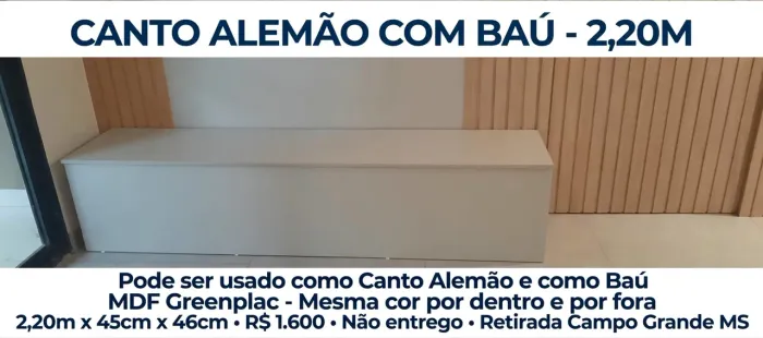 Canto alemão com baú
