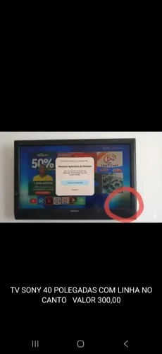 Sony Bravia 40 Não é smart Leia o anúncio