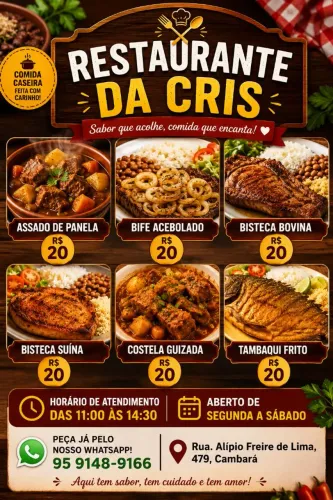Restaurante da Cris - Comida caseira