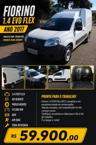 Fiat Fiorino Furgão EVO 1.4 Flex 8V 2P 2017