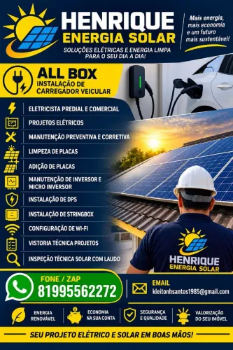 Eletricista energia solar predial comercial