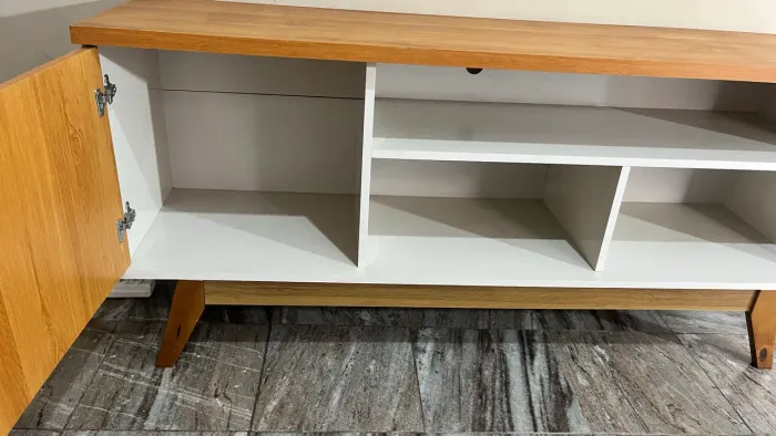 RACK para sala off white para tv ate 55p
