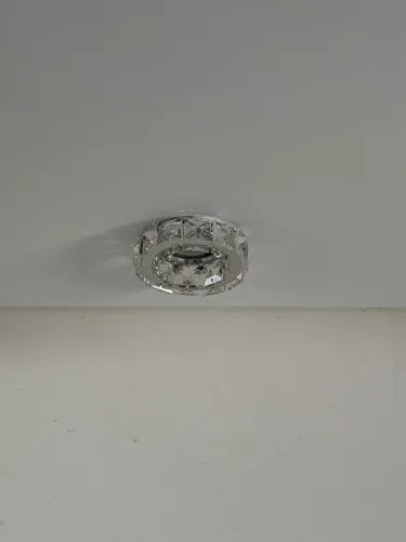 10 Spot Redondo de Cristal com Lâmpada Dicroica
