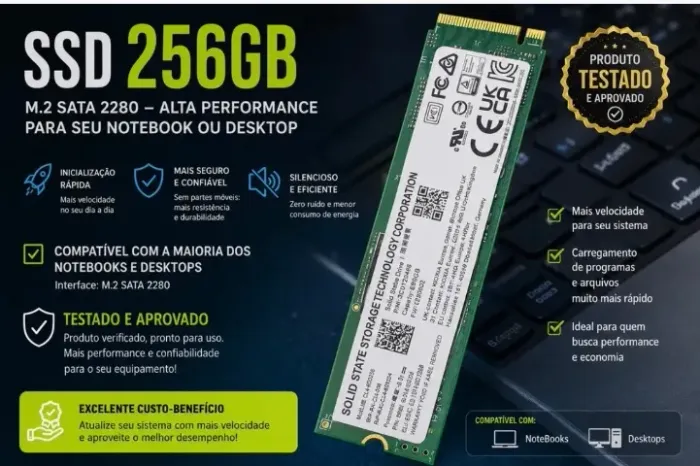 SSD nvme 256gb