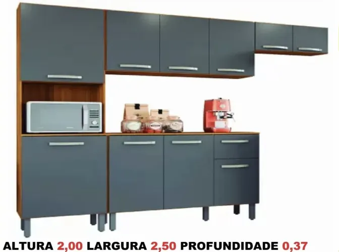 Cozinha completa com balcão 