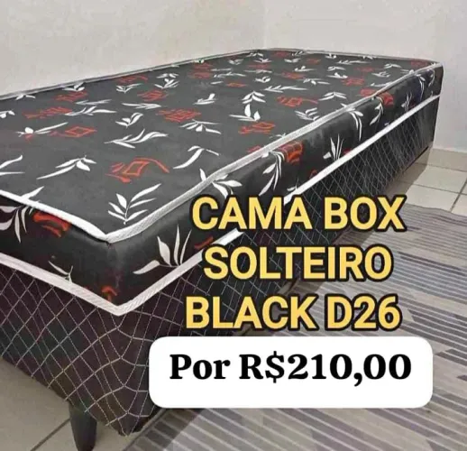 Cama Box solteiro D26 Black