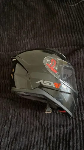 Capacete ASX 62 preto novo