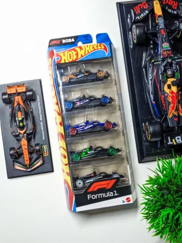 Hot Wheels Fórmula 1 Pack com 5 Miniaturas F1 [Novo/Lacrado]