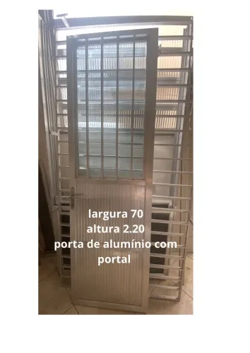 Porta de Alumínio 70x220