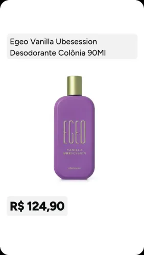 Perfume lançamento VANILA