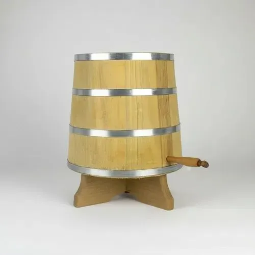 Dorna de Madeira Amburana / Umburana - Aro Inox (3 Litros)