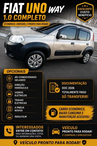 Fiat Uno WAY Celeb. 1.0 EVO Fire Flex 8V 5P 2012