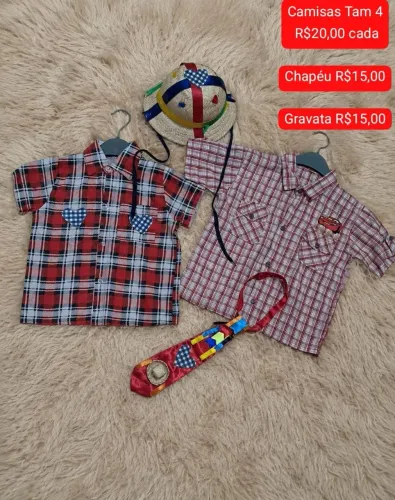 Camisa Xadrez Junina Tam 4