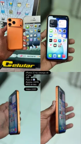 iPhone 11 na carcaça do 17 pro