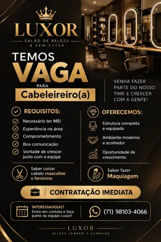 Vaga de Cabeleireiro