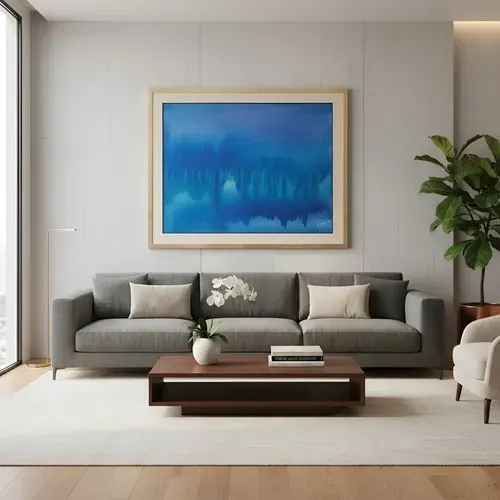 Pintura Óleo Sobre Tela - Fundo Do Mar - Assinada Pela Artista