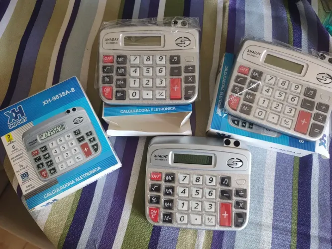 CALCULADORA ELETRONICA 8 DIGITOS XH-9838A-8