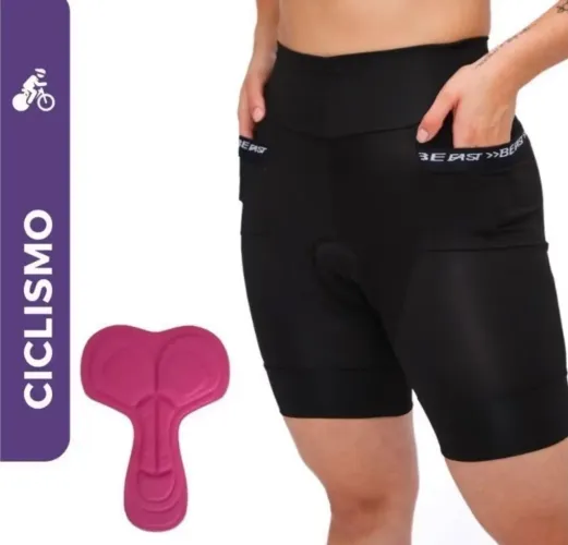 Short ciclista feminino 
