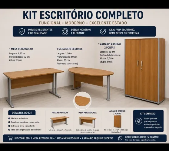 VENDO KIT ESCRITÓRIO COMPLETO