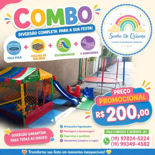 Aluguel de brinquedos 