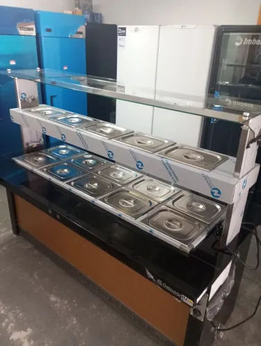 NZ. Buffet combinado AQUECIDO e REFRIGERADO 2 metros Gelopar