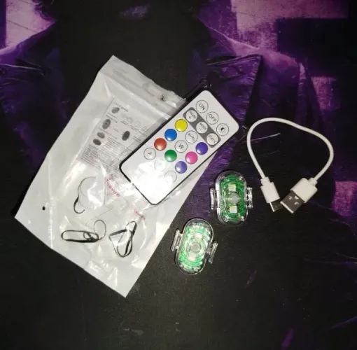 LED Luz Estroboscópica Flash Controle Remoto Sem Fio Anti-Colisão Lâmpada De Advertência