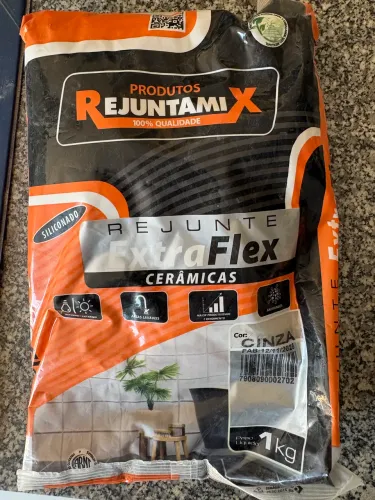 16 kg rejunte cinza tipo II Rejuntamix.