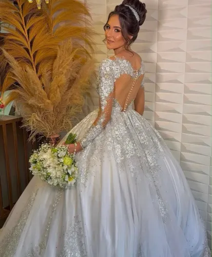 Vestido de noiva princesa NUNCA USADO - Estilista Dayara Oliveira