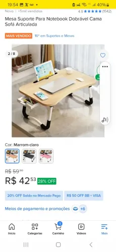 Mesinha para notebook