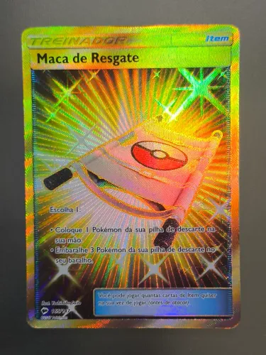 Carta Pokémon Maca de Resgate dourada (165/147) - preço abaixo da liga