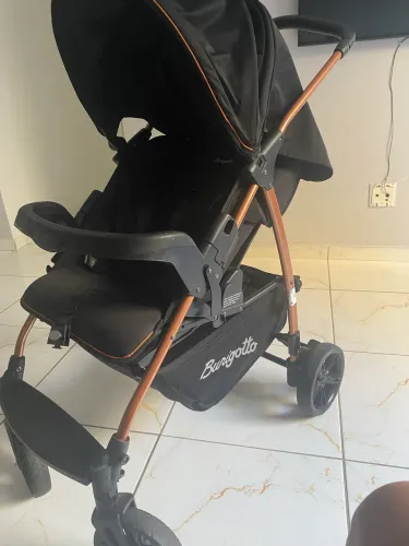 Carrinho de Bebê Burigotto Ecco Preto 