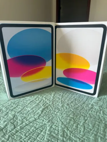 ipad 11 128gb - 1 ano de garantia - Branco e azul