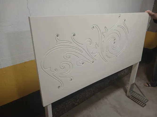 Cabeceira Casal Laqueada com Brilhos