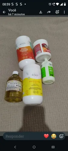 Lote de produtos para cabelos cacheados