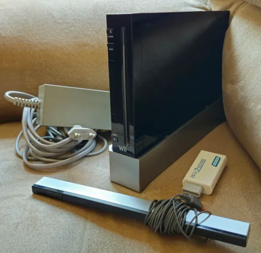 Nintendo Wii Black Desbloqueado (Faço olx pay)