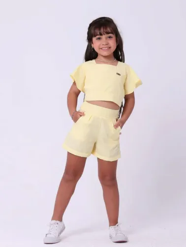 Conjunto Safira amarelo