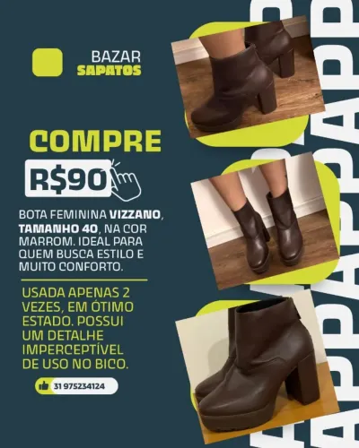 Calçados /venda em separado também