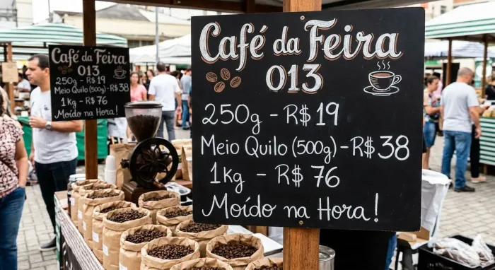 Cafe da feira 013 moido na hora Artesanal