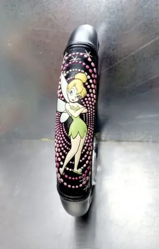 Capa Couro Volante Carro 38cm Sininho Disney