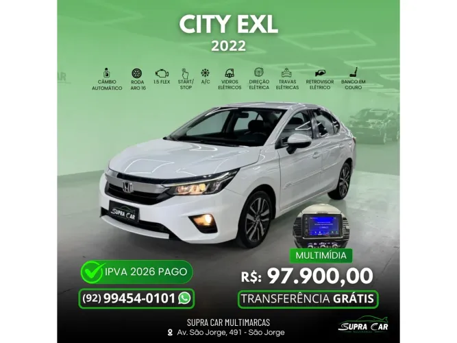 Honda City Sedan EXL 1.5 Flex 16V 4P Aut. 2022