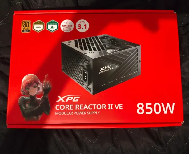 Fonte XPG Core Reactor II VE 850W 80 Plus Gold Modular - Nova / Zero Uso (Open Box)