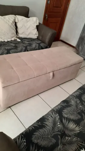 Recamier baú puff